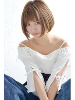 グランアージュ 大宮東口店(grandage) 【大宮】耳掛け/厚め前髪/ベージュ/大人かわいいナチュラルボブs