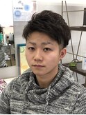 ツーブロックショート