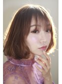大人かわいいヘア　透明感エアリーボブ【北新地　西梅田】