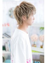ヘアアンドビューティー ミック(Hair & Beauty miq) ハイトーンショート刈り上げメンズカットパーマ阿佐ヶ谷