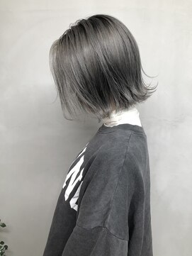 ジーナ 梅田(Zina) 大人ボブ_セシルカットココアブラウンフリンジウェーブ03