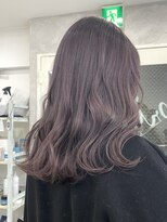 ラベンダーパープルカラーブリーチダブルカラー原宿表参道