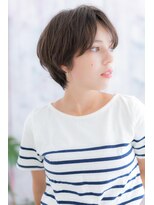 ミック ヘアアンドビューティー 大山店(miq Hair&Beauty) 暗髪もGOOD!ダブルバング小顔前下がりボブショートc1
