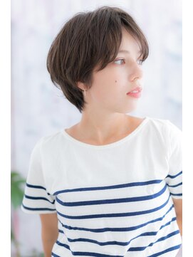 ミック ヘアアンドビューティー 大山店(miq Hair&Beauty) 暗髪もGOOD!ダブルバング小顔前下がりボブショートc1