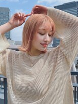 ルービック 高槻(Rubik's)&nbsp;ナチュラルボブ×オレンジベージュ