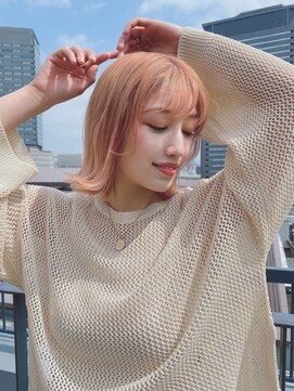 ルービック 高槻(Rubik's) ナチュラルボブ×オレンジベージュ