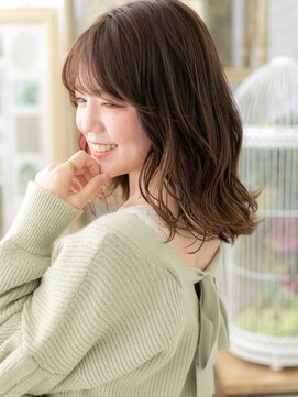 カバーヘア ブリス 戸田公園西口店(COVER HAIR bliss) こなれ感ウェットスタイルゆるふわミディa戸田公園20代30代40代