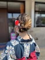 アヤジン Ayajn 夏祭りにアレンジヘア　可愛いスタイル