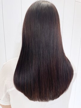 アルバム 池袋(ALBUM) ロングブラウン_グレージュカラーボブウルフ_ba411702