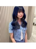 - 寒色のインナーカラー -