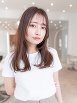 ハバナ 渋谷(HAVANA) 20代30代大人可愛い斜めバング/レイヤーカットシルキーベージュ