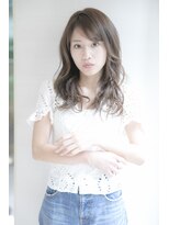 アフロディーテ 銀座(APHRODITE GINZA)&nbsp;黒髪/グレーベージュ/レイヤーロング/前髪パーマ/銀座