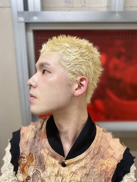 メリケンバーバーショップ トーキョー(MERICAN BARBERSHOP TYO) ハイライト/マッシュパーマ/ウルフ/アッシュブラック250