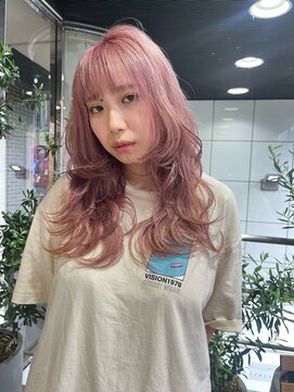 ヘアーアンドメイク ビス(HAIR&MAKE bis) ブリーチ◎残留しないペールピンク♪