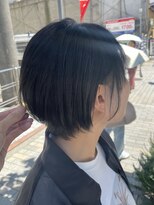 アンビエンテ(ambiente)&nbsp;暗髪　ブルーブラックショートボブ【坂根】