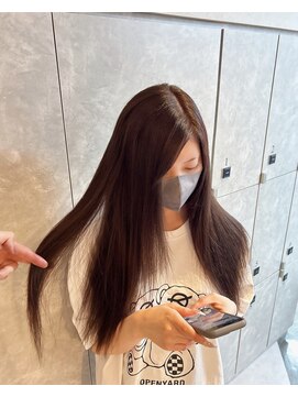 ガルボヘアー 名古屋栄店(garbo hair) ブラウンカラープルエクステ馴染ませ10代20代