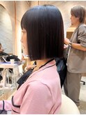 【北澤華】シースルー前髪こなれミディボブ