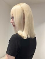 ベレーザ 渋谷(BELEZA) 10364ブロンドホワイトアッシュウルフレイヤーロングワンカール