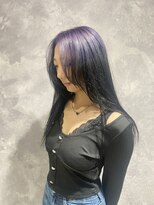 リラス 博多(rilas)&nbsp;パープル＆ブラック/ルーツカラー/デザインカラー