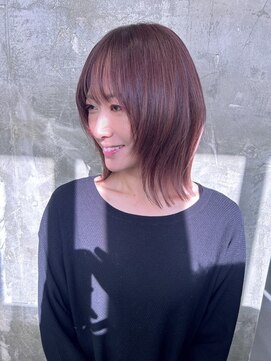 キング(K!ng) 縮毛矯正髪質改善ハイライトレイヤーカット楠葉美容室エクステ