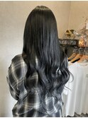 黒髪ロング