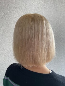 アジールヘア 所沢プロペ通り店(agir hair) ホワイトブロンドワイドバング美髪ケアブリーチ所沢韓国