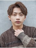 小久保styleフェザーパーマフェザーショートグレーエンドカラー