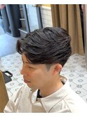ラフカール　ニュアンスパーマ　フェード　海外風　メンズパーマ