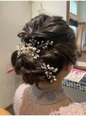 ☆ルーズ編み込みシニヨン☆