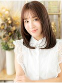 シースルーバング小顔艶感ストレートレイヤーc7川口20代30代40代