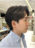 ショートヘアメンズカット毛流れハンサム原宿