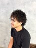 【パーマ好きおススメ】　メンズカット＋オーダー率No.1波巻きパーマ￥11000