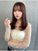 レイヤーカット小顔に見せるヘア/韓国ヘア/髪質改善/福岡/博多/
