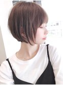 地毛風ストレートくびれショート簡単スタイリング内巻きボブ