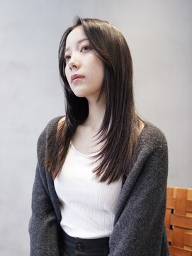 ニコ トウキョウ 渋谷(nico TOKYO) ロングレイヤーカット顔周りレイヤーウルフハッシュカット韓国