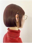 レッドブラウン×ミニボブ