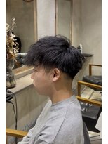 メンズデザイン シャビ(Men's design Shabbi)&nbsp;2ブロック×ツイストパーマ