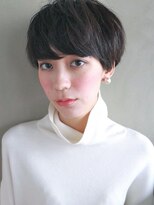 ナヌーク シブヤ(nanuk shibuya) ミニマムなショートボブ◇暗髪アッシュカラーでモードな気分。