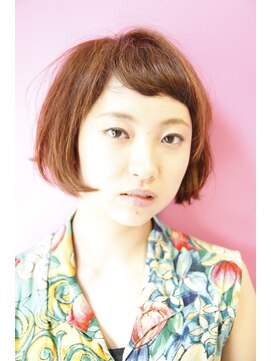 ブーケ(BOUQUET) 「BOUQUET」外苑前チェリーレッドのツヤ感　こなれカール