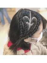ヘアセットサロン ミント(Hair set salon MINT)&nbsp;ハートコーンロウ