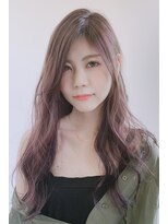 スイート ヘアデザイン(Suite HAIR DESIGN)&nbsp;《Suite》カシスラベンダー×ロングレイヤー/バレイヤージュ