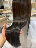 髪質改善イルミナカラーストレート艶髪ハイトーンカラー