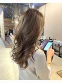 ハイライト+透明感カラーで白髪ぼかし