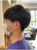 刈り上げツーブロックメンズビジネスショート　マッシュショート