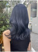【くびれヘア×ディープネイビー】小顔カット レイヤーカット