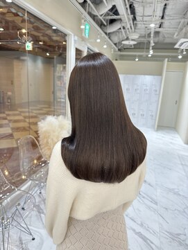 シェノン サントル(CHAINON CENTRE) 前髪/マチルダボブ/ピンクベージュ/インナーグレージュ