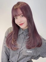 フォルテ 掛川店&nbsp;パッツン前髪/レイヤーカット/カシスカラー