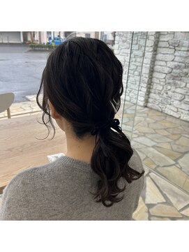 ヘアー ルセロ アット プリム(hair lucero @ prim) ローポニーアレンジ