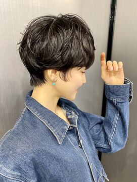 ハルキ ミナト ジャパン オオサカ(HARUKI MINATO japan OSAKA) 40代50代小顔似合わせカットくびレイヤーエモージュ大人可愛い