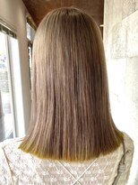 ミルヘアデザイン(mil hair design)&nbsp;ミルクティーベージュエンドカラーインナーカラー裾カラー